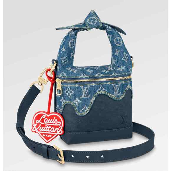 Louis Vuitton Nigo Japanese Cruiser Denim Blue LV Made Shoulder Crossbody Bag - Picture 2 of 12